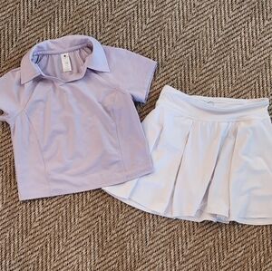 Girl's Yogalicious Athletic Top And Skort